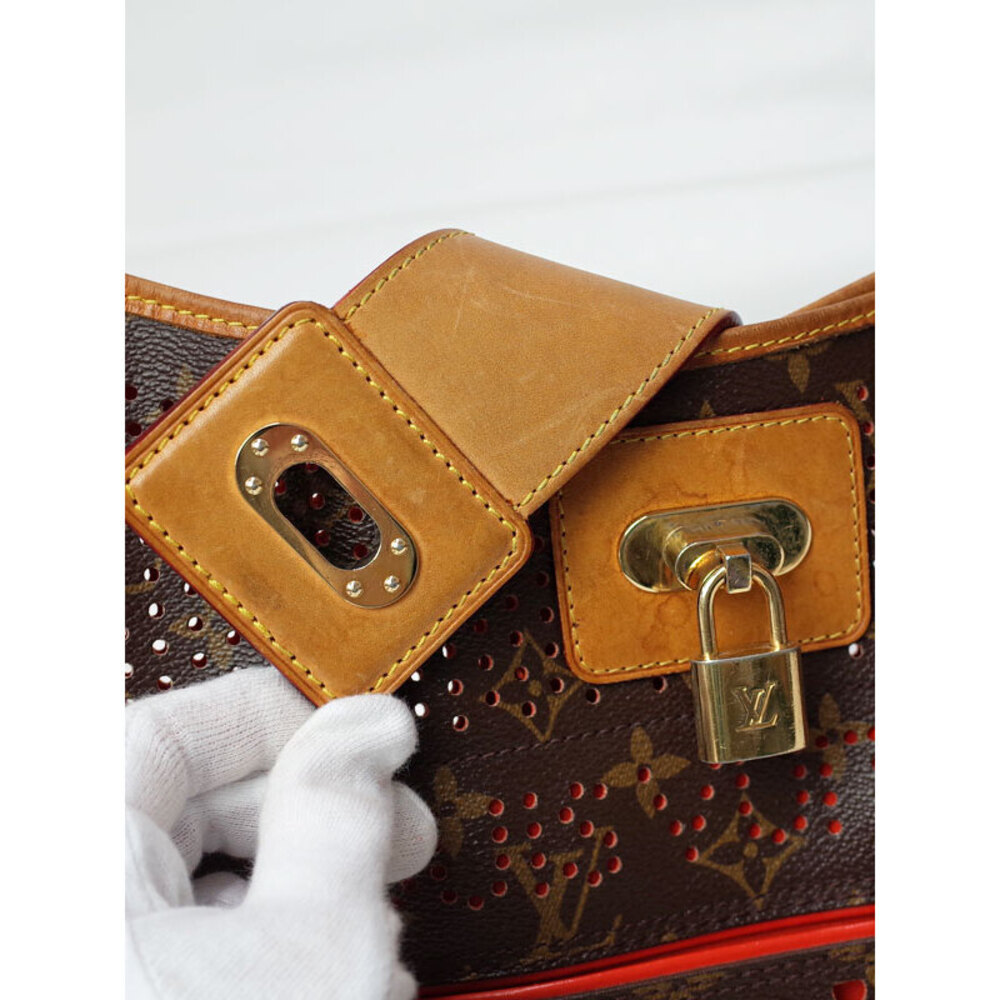 Louis Vuitton Monogram Leather Brown Perforated Musette Shoulder Bag - Picture 7 of 8